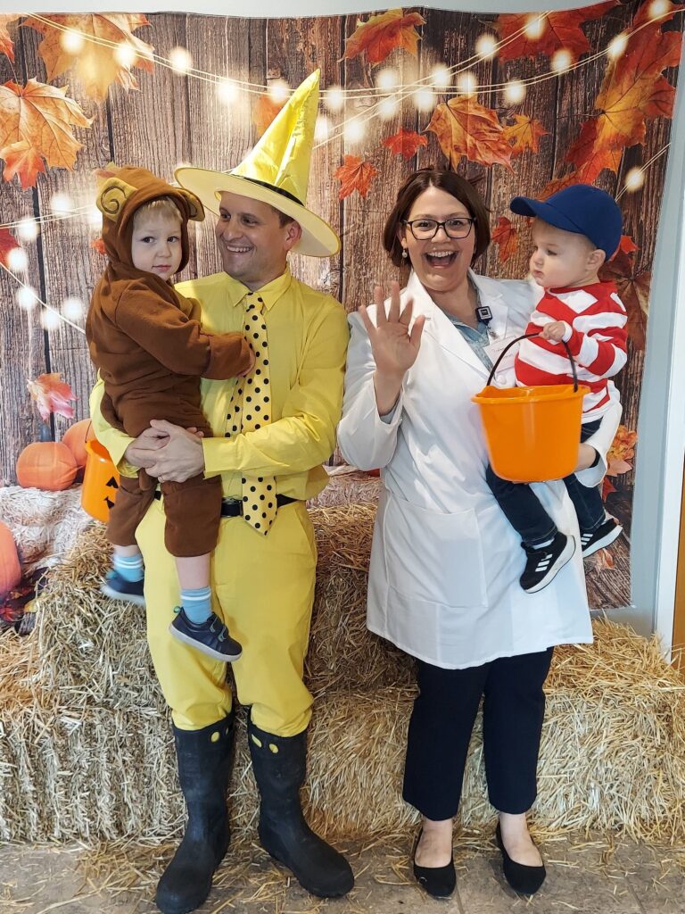 Indesign Workers Dressed in Costume