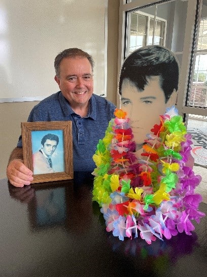 Jerry Ferriell of Indesign with Elvis
