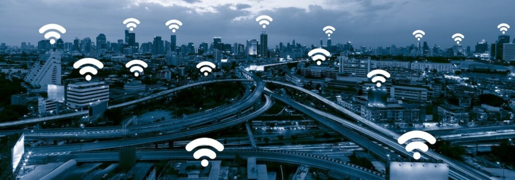 Wireless signals over sky