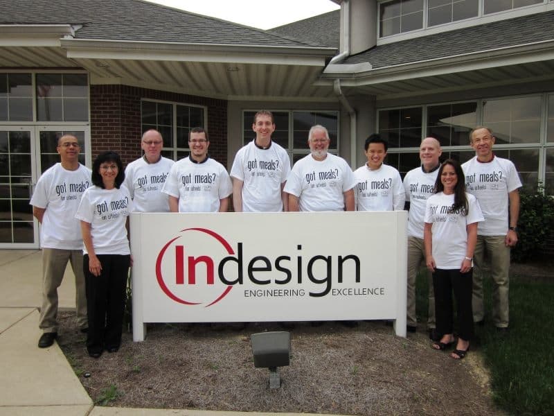 Indesign in meals on wheels t-shirts